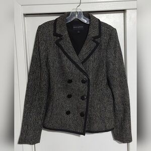 Banana Republic Black Tweed Jacket Size 10